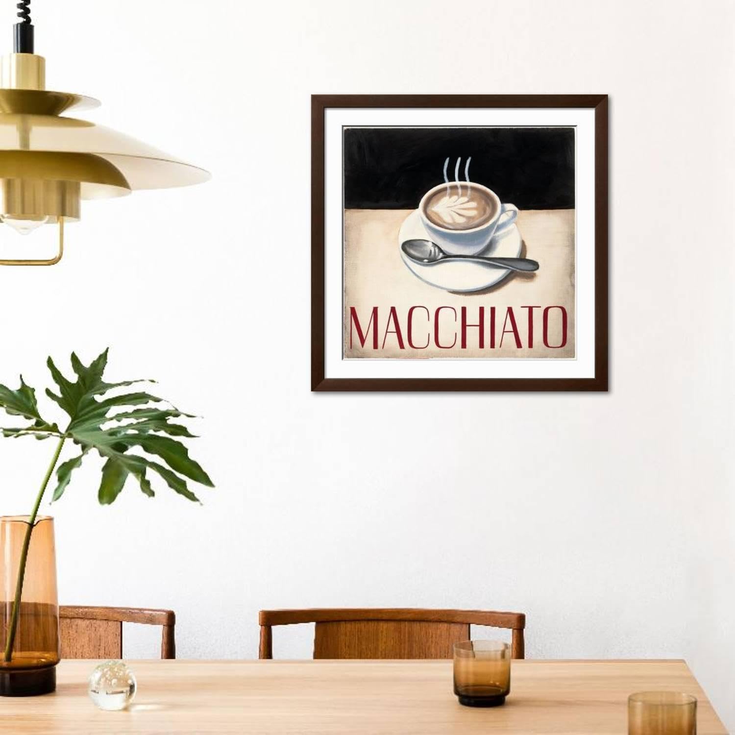 Amazon.com: ART.COM Wall Art Print Cafe Moderne VI on Brown Frame